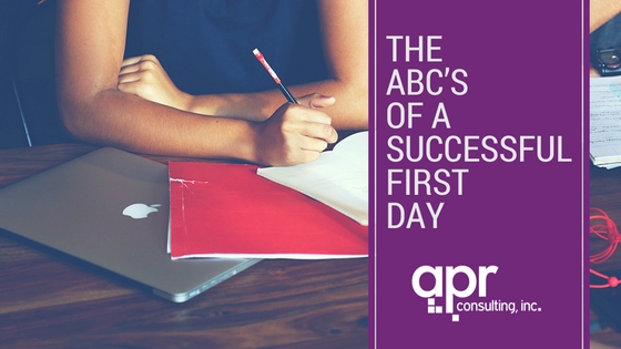 The ABC’s of a successful first day
